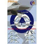 HAF F-16C SQUADRONS TAIL MARKS & ROUNDERS combo