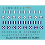 HAF F-16C SQUADRONS TAIL MARKS & ROUNDERS combo - Image 3