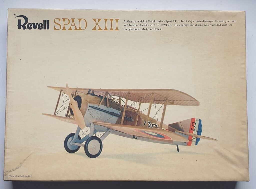 H-290 Vintage 1965 1/28th Revell SPAD XIII "Frank Luke" - Image 1