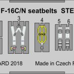 F-16C/ N seatbelts STEEL 1/48