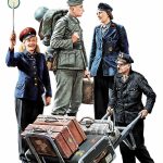 GERMAN TRAIN STATION STAFF 1930-40s