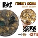 Thorny Scrubs - BURNY BROWN - 48 pcs, 14 mm high