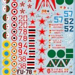Mikoyan Mig-25 " Foxbat "Decals 1/48