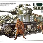 American Medium Tank M4A3 Sherman 105mm Howitzer - Assault Support - 4 figures